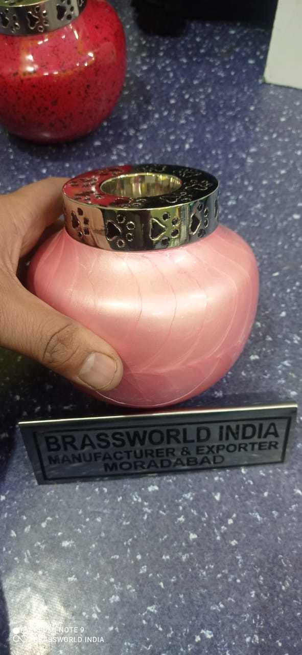 Green Tea Light Candle Pet Paw Engraved