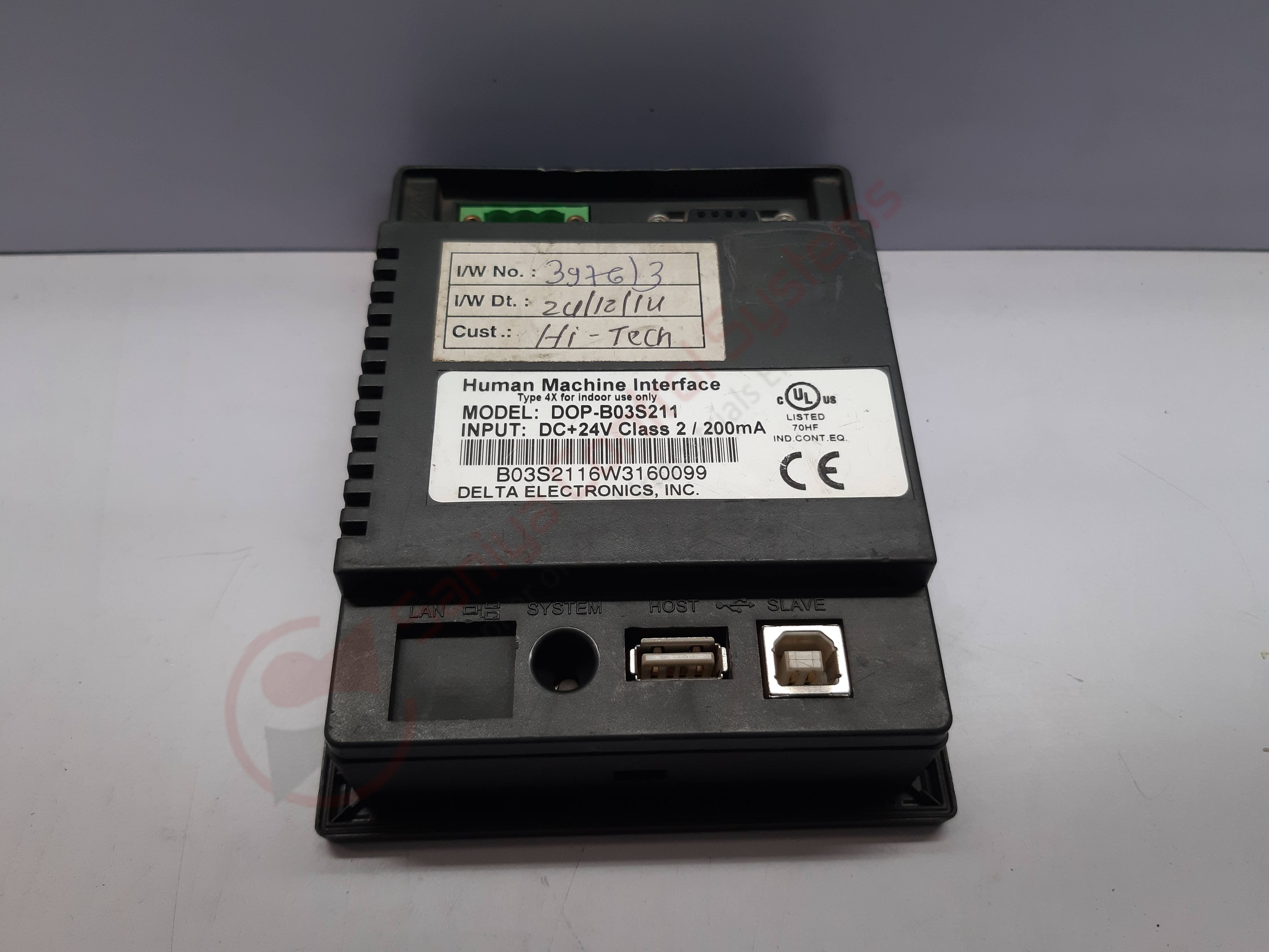 Delta Dop-b03s211 24v Dc Touch Screen