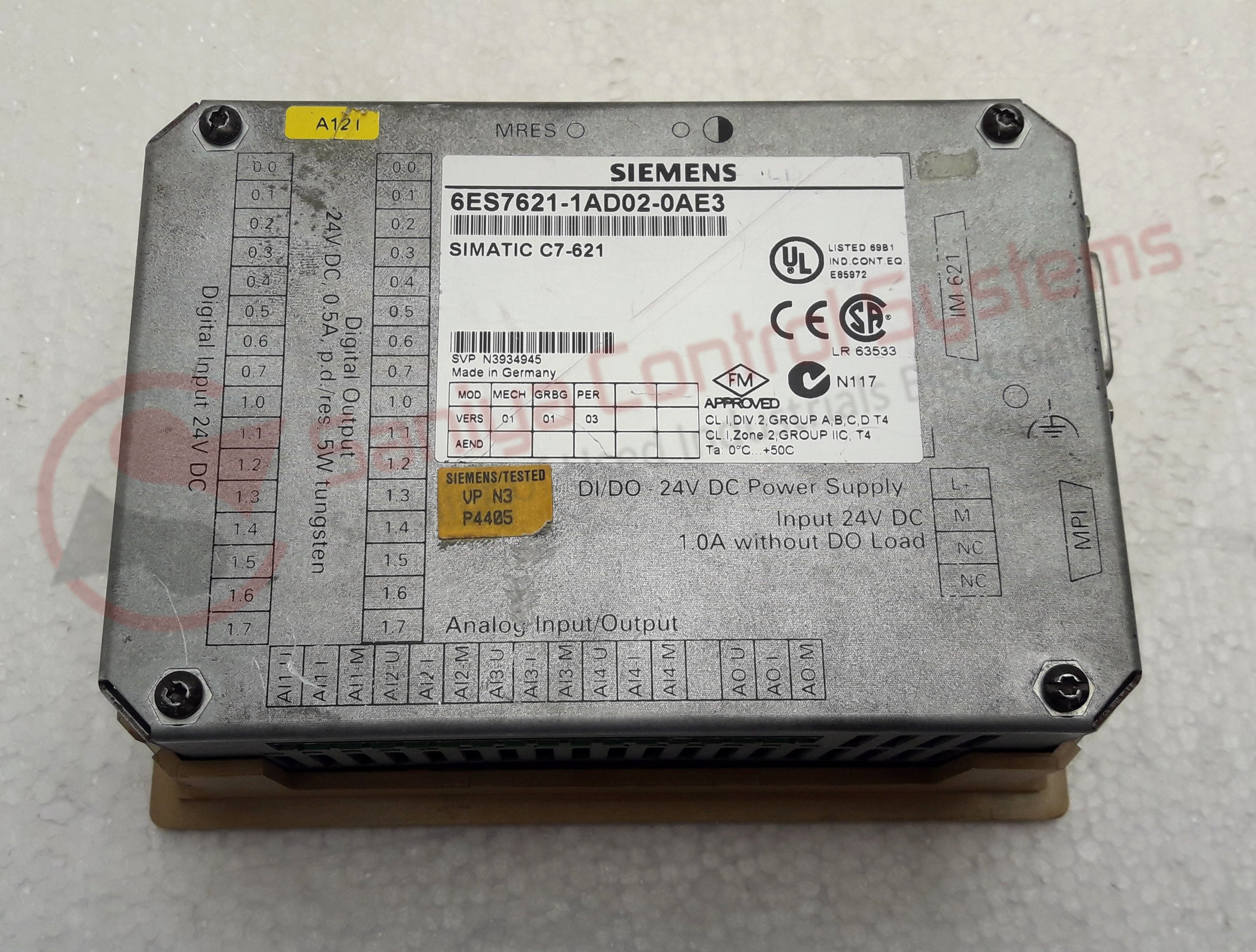 Siemens 6es7 621 1ad02 0ae3 Simatic C7 621 Panel Keypad