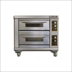 Double Deck Oven - Stainless Steel, Semi Automatic, Electric Power Source, Silver | 1-Year Warranty