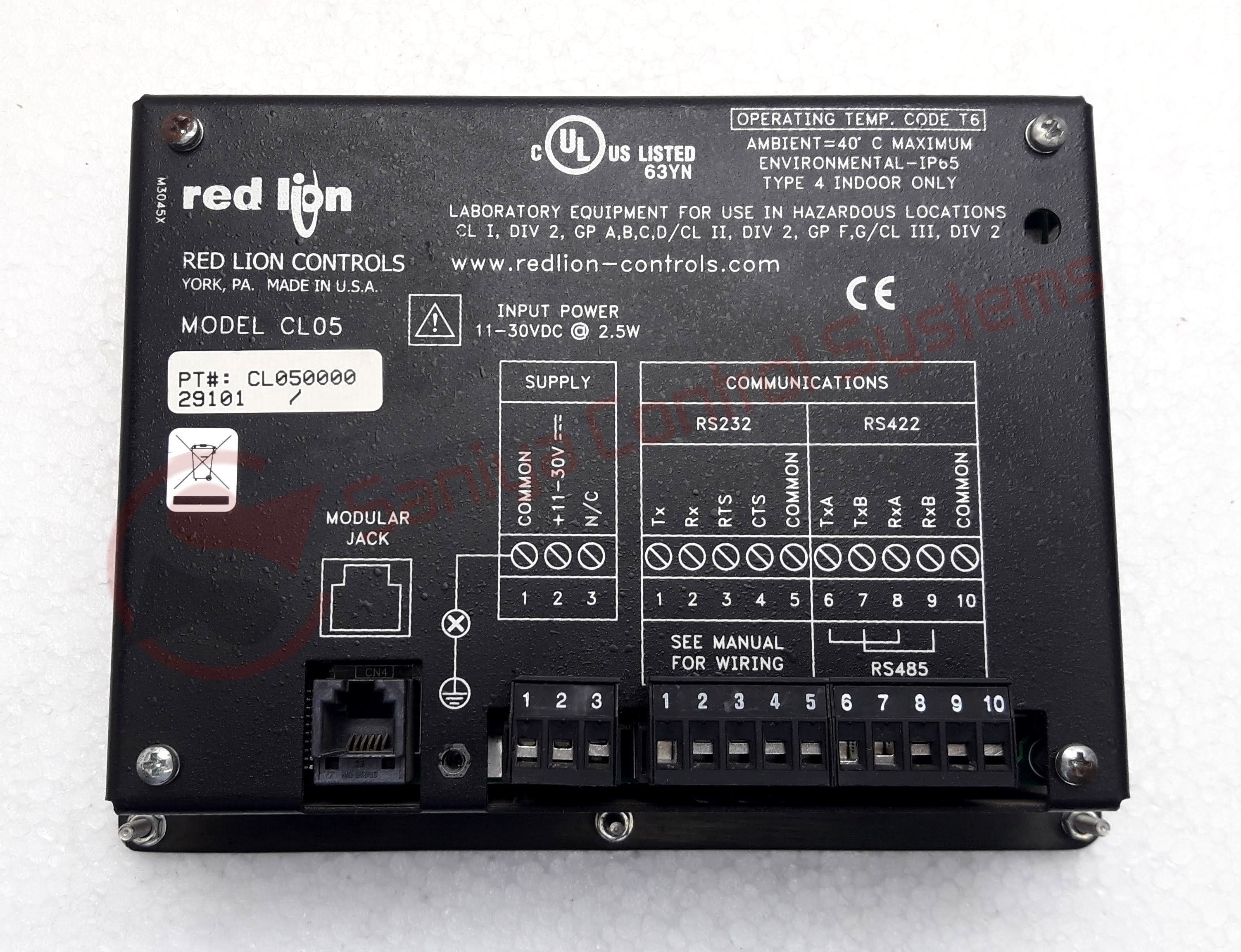 Red Lion Cl050000 Character Lcd Operator Terminal Hmi