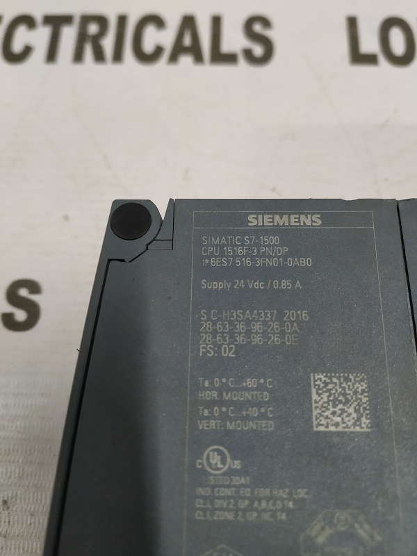 Siemens 6es7 516-3fn01-0ab0 Cpu