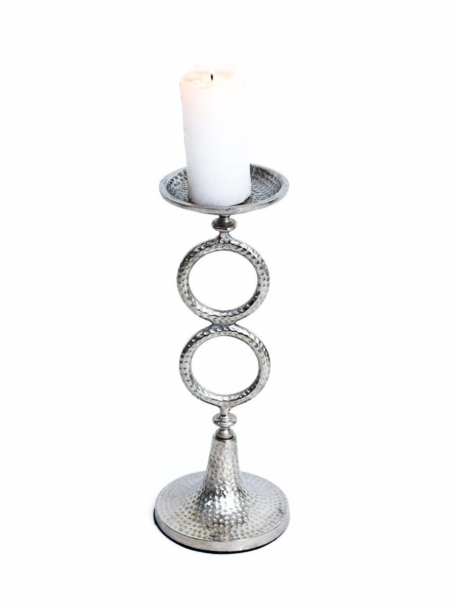 Brass Pearl In A Row Candle Holder
