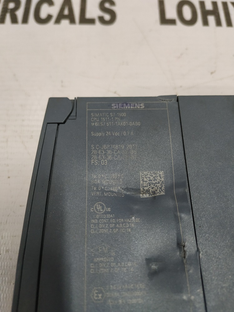 Siemens 6es7 511-1ak01-0ab0 Cpu