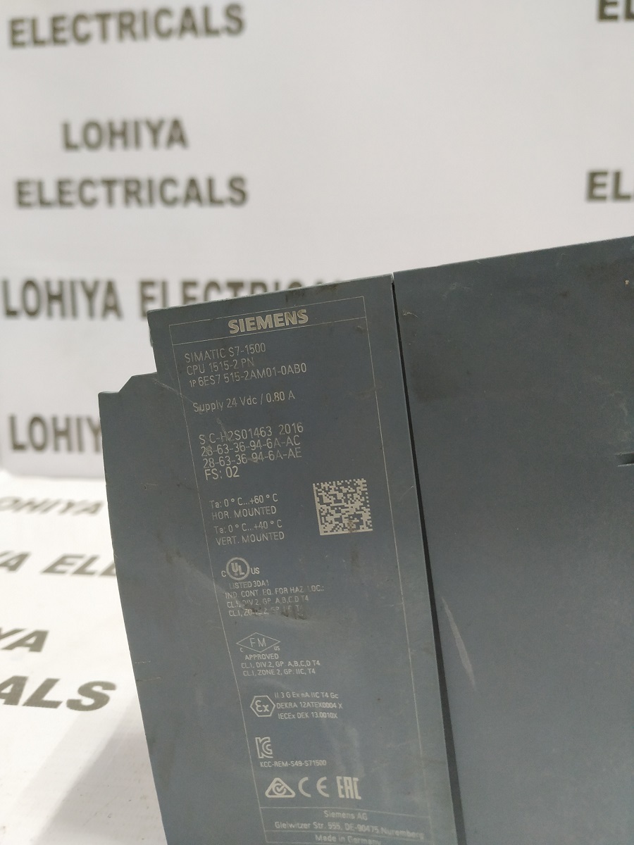 Siemens 6es7 515-2am01-0ab0 Cpu
