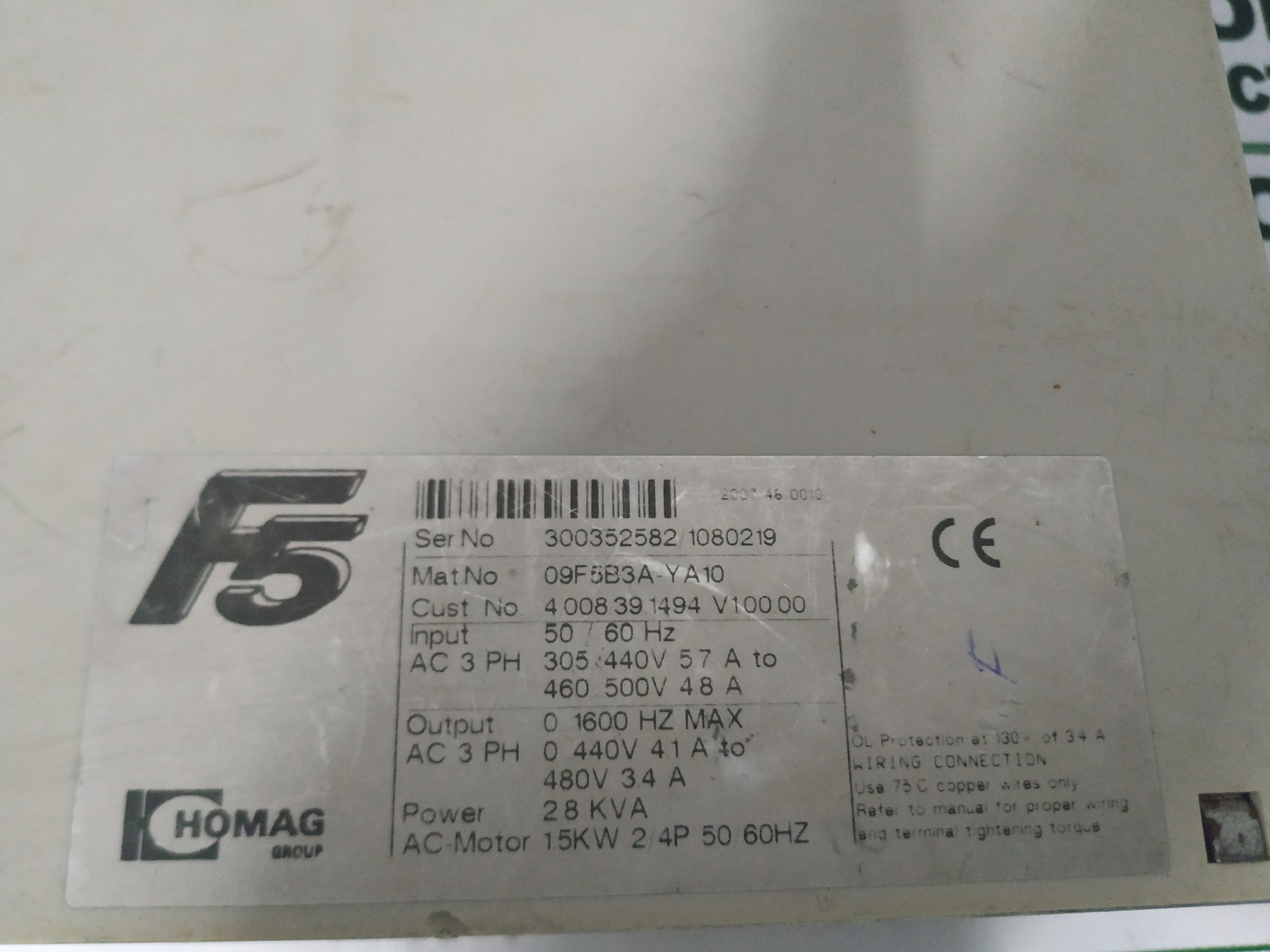 Keb 09f5b3a-ya10 Servo Drive
