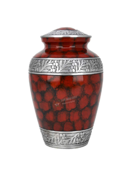 Carving Brass Urn Black Engraved