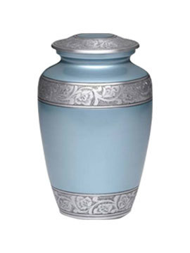 Carving Brass Urn Black Engraved