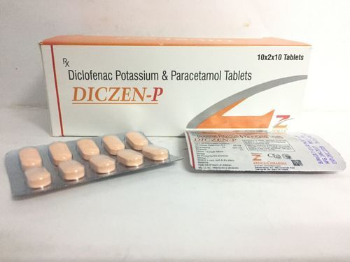 Tablets Diclofenac Potassium 50mg+paracetamol 325mg