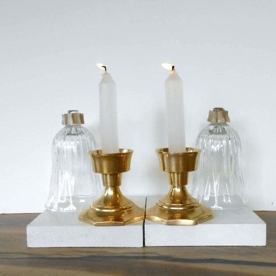 Brass Wire Made Candle Holder
