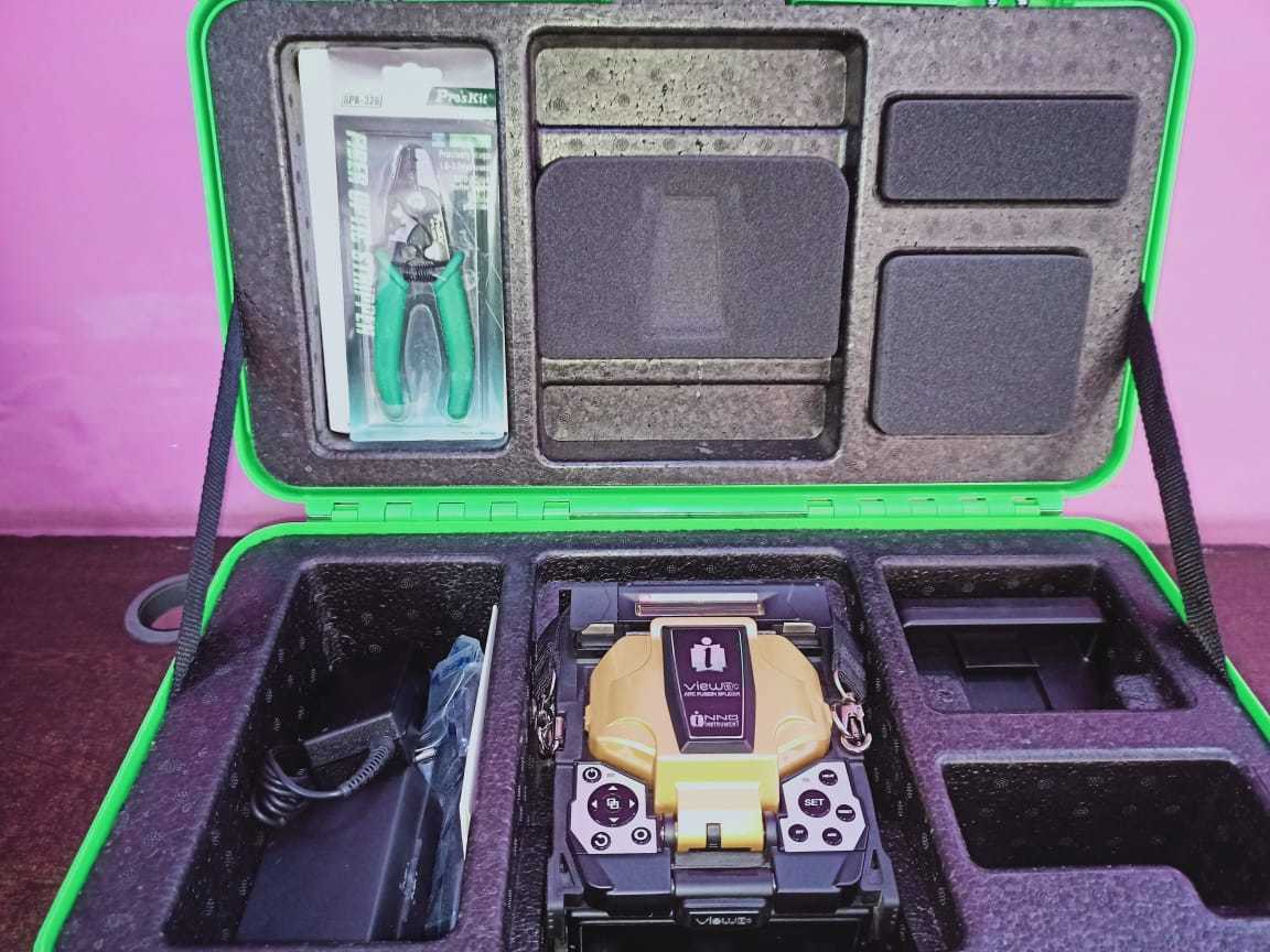 Splicing Machine - 0.125-1mm Cleavage, 5-16mm Cleave Length | 5" High-resolution Display, Quick 7 Sec Splicing Time, 4200mah Battery