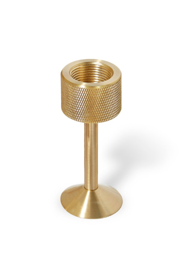 Brass Three Ring Candle Holder