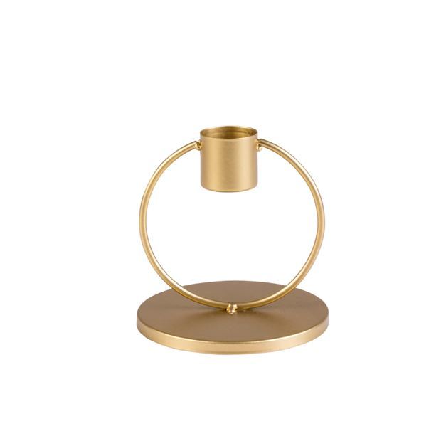 Brass Three Ring Candle Holder