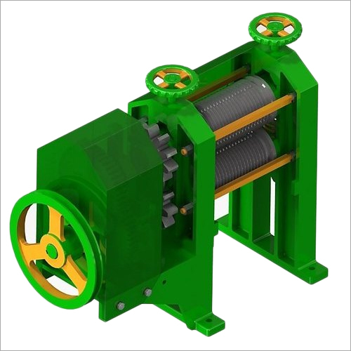 Gear Mounted Sugarcane Machine - 1.5 Hp, 2 Rollers, Ms Material, 1440 Rpm | Industrial Use, Paint Coated, Warranty Included