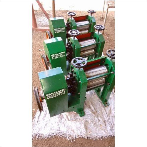 Gear Mounted Sugarcane Machine - 1.5 Hp, 2 Rollers, Ms Material, 1440 Rpm | Industrial Use, Paint Coated, Warranty Included
