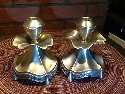 Brass Taper Engraved Ceramic Candle Holder