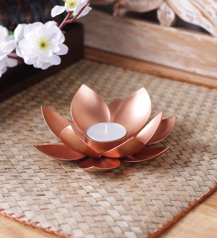 Copper Wire Cone Shaped Candle Holder