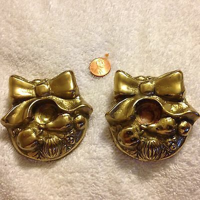 Bras Gold Spike Candle Holder Set Of Two