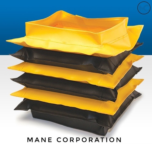 Square Bellow - Heavy-Duty PUR Coated Tarpaulin, Black | Max. Temperature 150°C, Water & Oil Proof, Optimized for Hydraulic & Pneumatic Use