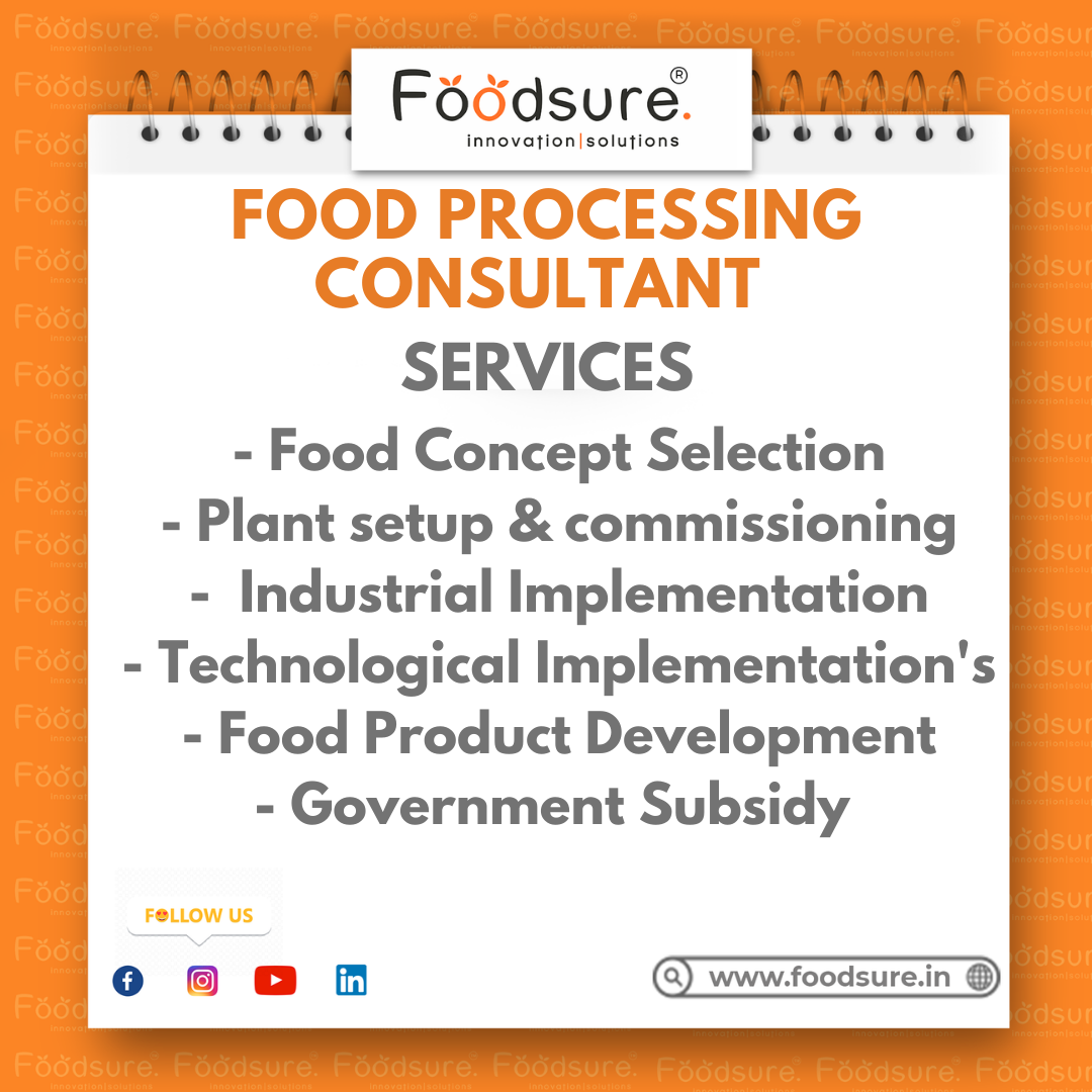 Food Processing Consultant - Capacity: Upto 1000 Kg