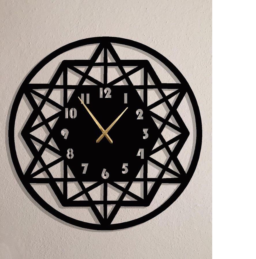 Home Decoration Wall Clock Color Of Band: Black