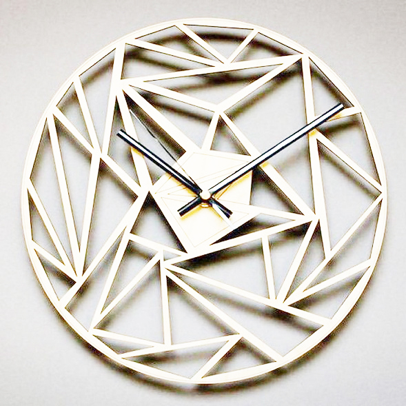 Home Decor Wall Clock - Gold & Black, 20 Inch Round Customizable Design, Charm & Fashion Style