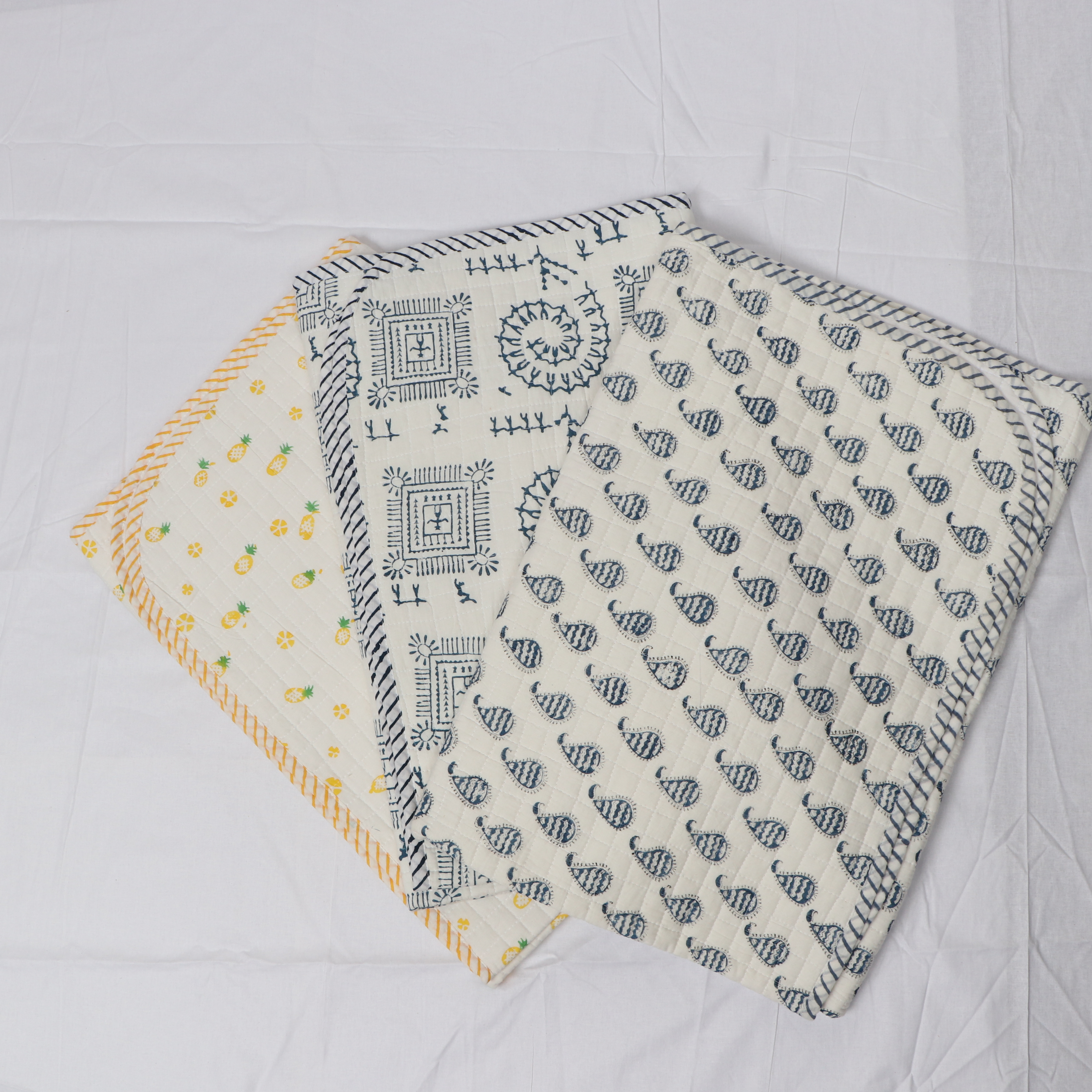 All Color Hand Block Printed Machine Baby Quilts
