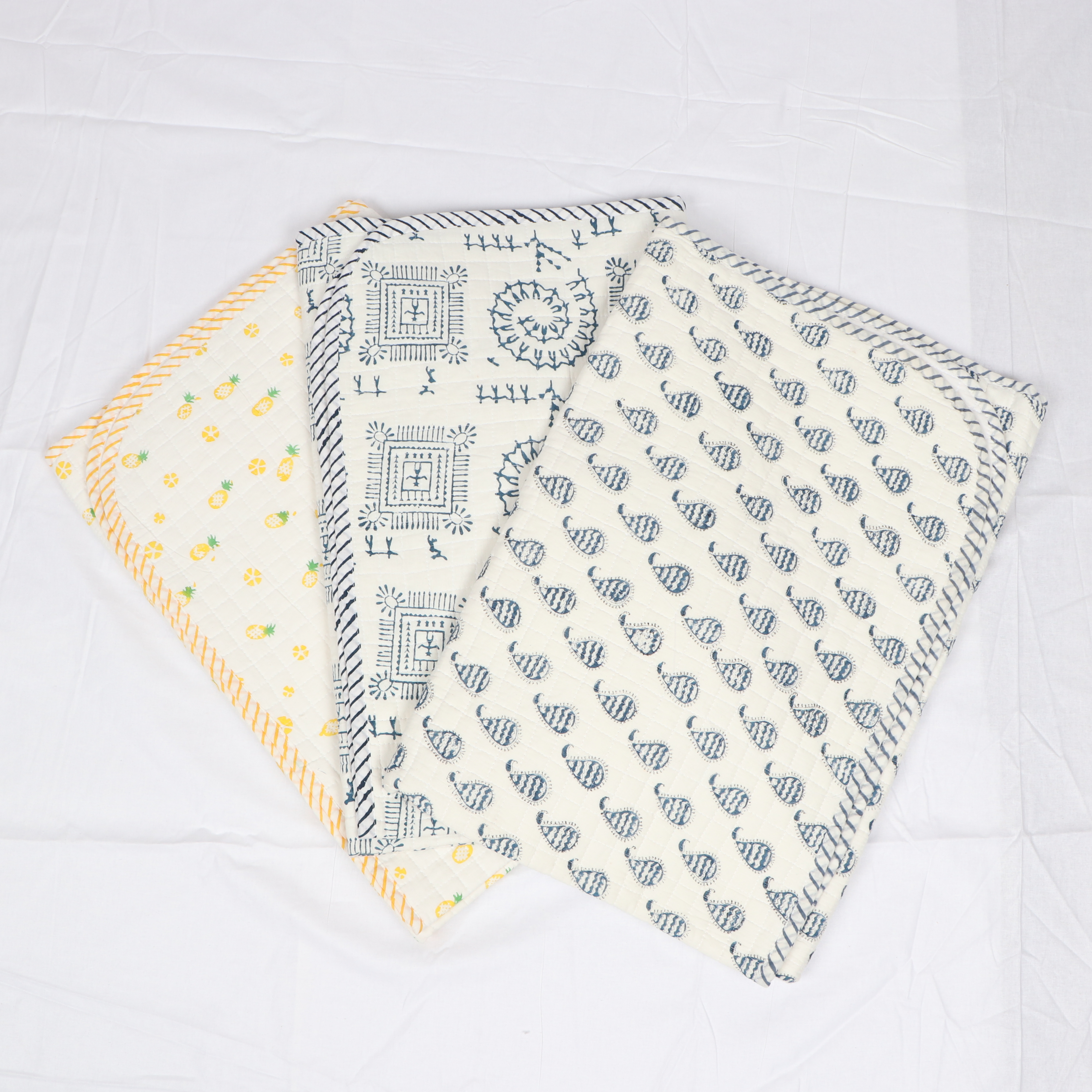 All Color Hand Block Printed Machine Baby Quilts