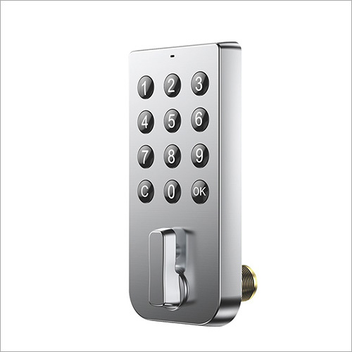 Digital Cabinet Lock - Zinc Alloy, Polished Silver Finish | High Security with Electronic Cam Lock, Personal Code Access
