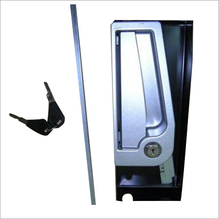 Steel Cupboard Lock - Zinc Alloy with Silver Powder Coating, 3-Directional Locking Mechanism, High Security with Reversible Keys, Complete Installation Accessories Included