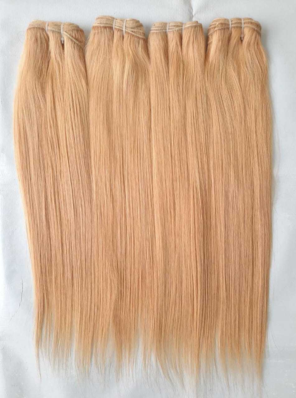 Natural Color Indian Temple Unprocessed Temple Hair