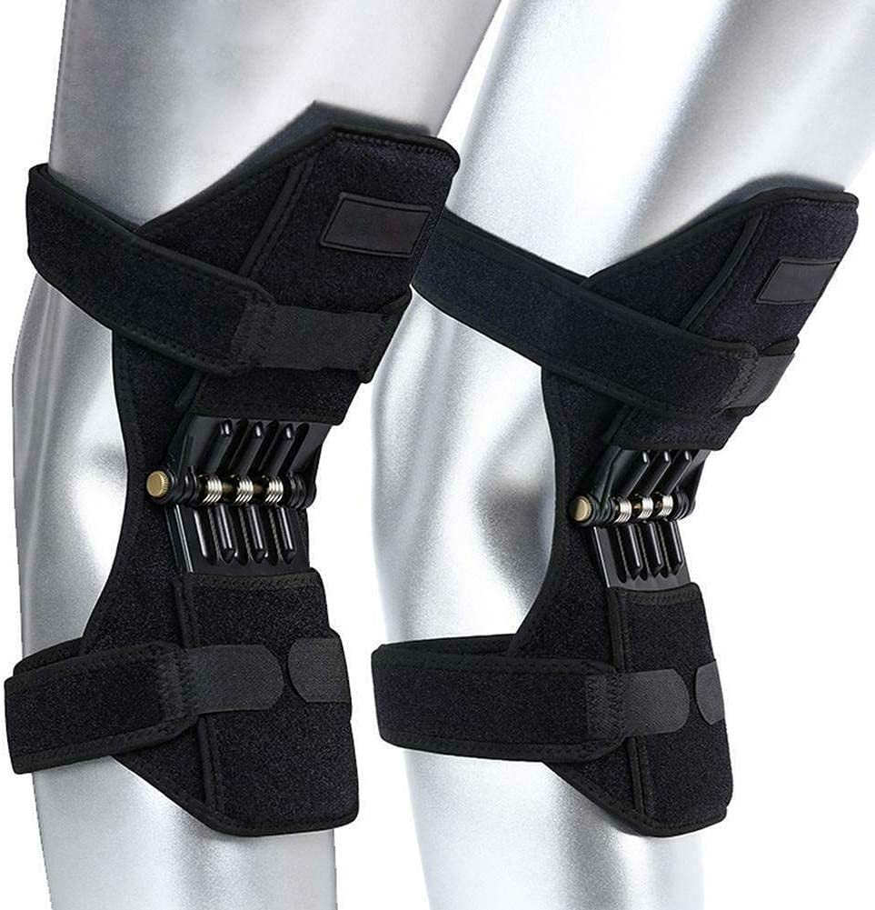 Knee Pad - Breathable Mesh, 31x10x10 Cm, Black | Power Lift Joint Support With Side Stabilizers & Silicone Pad For Active Lifestyles