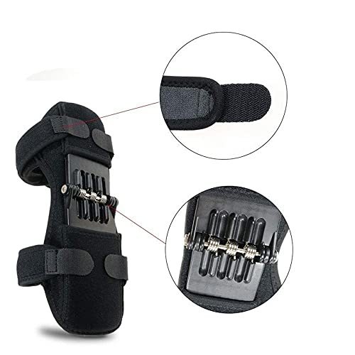 Knee Pad - Breathable Mesh, 31x10x10 Cm, Black | Power Lift Joint Support With Side Stabilizers & Silicone Pad For Active Lifestyles