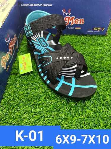 K Series - PU Outsole, Size 6x10 | Adjustable Flat Heel Design, Comfortable Fit for Men, Available in Black/Sky Color for All Seasons