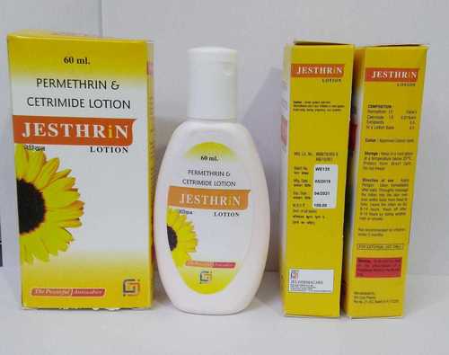 एक लोशन बेस में पर्मेथ्रिन सेट्रीमाइड