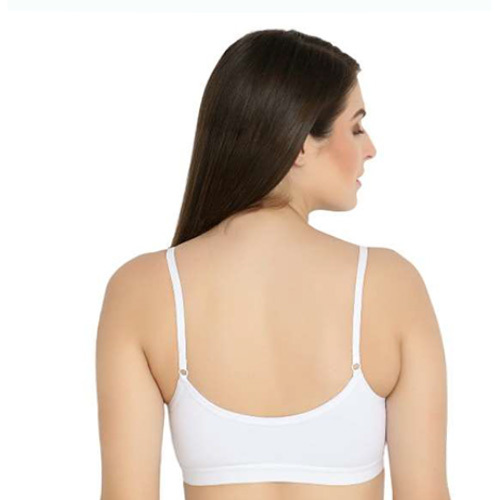 Plain Ladies White Sports Bra
