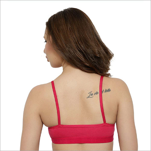 Pink Teenage Plain Beginners Bra