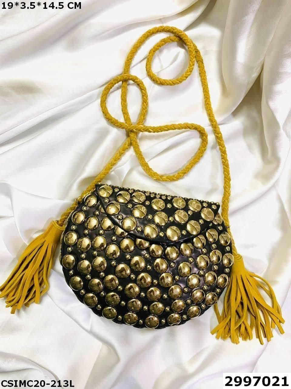 Handmade Mosaic Metal Clutch Bag - 19x3.5x14cm | Multi Color, Velvet Lining, Break-proof Design, Hand Inlaid Artistry, Fashion Statement