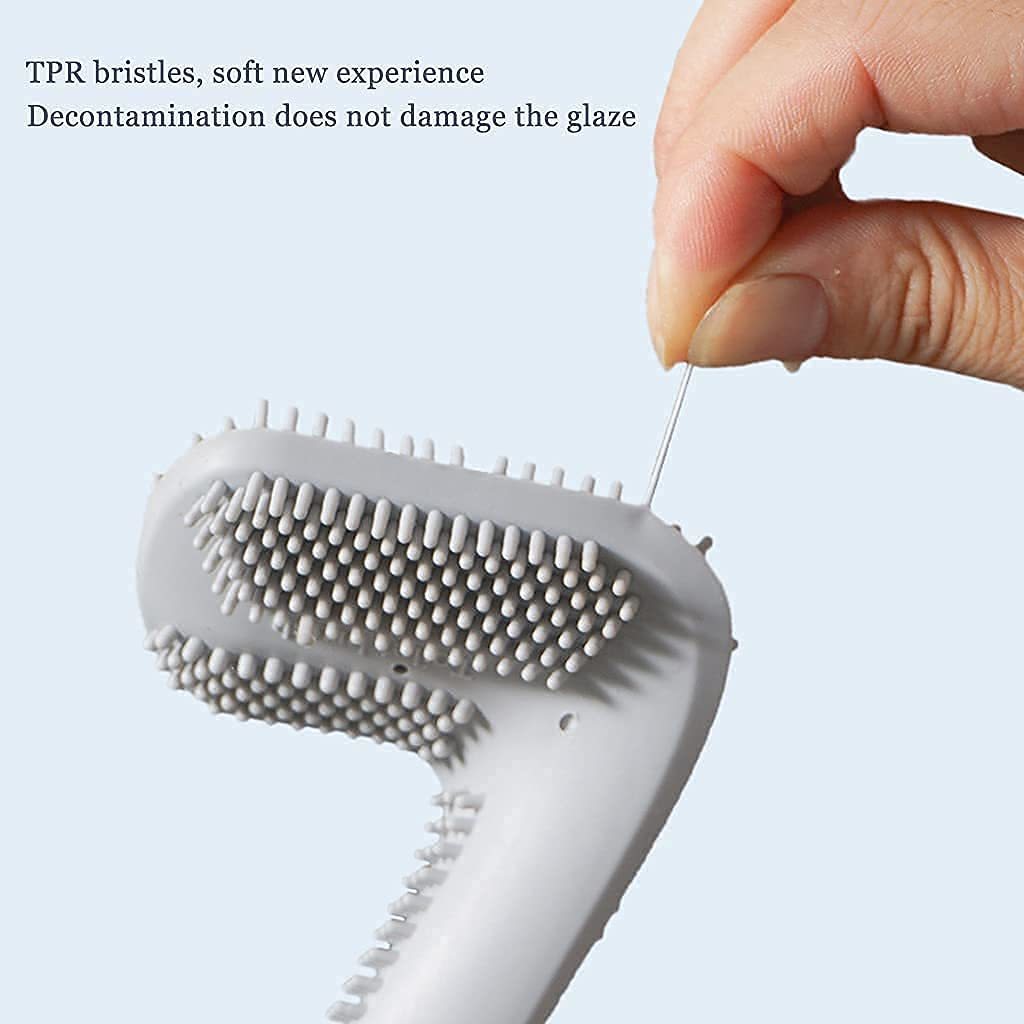 Golf Shape Silicone Cleaning Brush With Hook - High-quality Pp+tpr, 40x8x37 Cm, Multicolour | Ergonomic Non-slip Handle, Deep Corner Cleaning, Nail-free Wall Hang Design