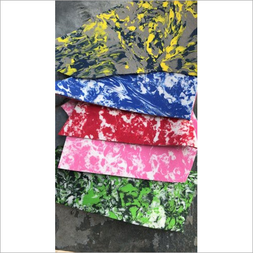 मल्टी कलर मार्बल रूबर शीट