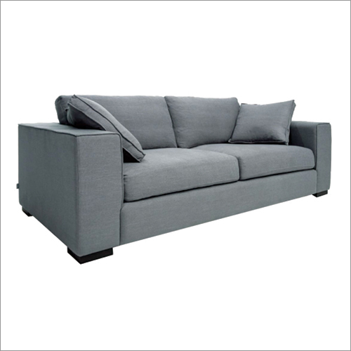 Three Seater Sofa Set - Fabric, 80" x 36" x 34" Dimensions, Gray Color | Modern Style, 100 lbs Weight, 1 Year Warranty, Assembly Required
