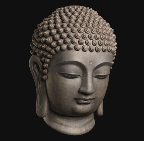 बुद्ध हेड स्टैच्यू 011