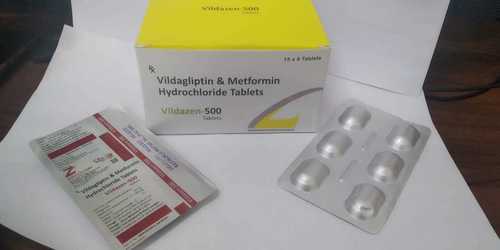 Vildagliptin 50 Mg + Metformin 500 Mg Tablet