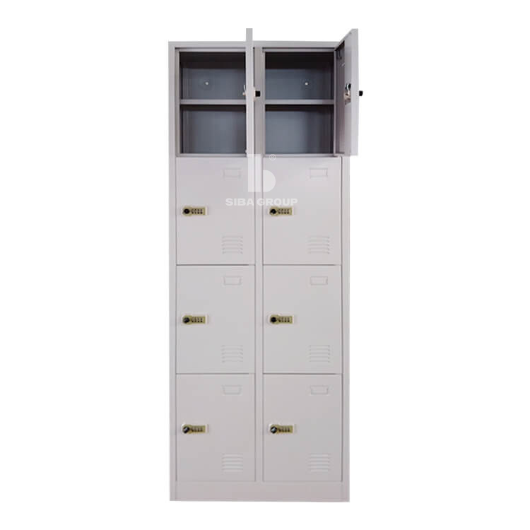 Powder Coating Hight Quality 8 Door Storage File Cabinet Key Lock Locker Metal Smart Supermarket Gym School Office Factory