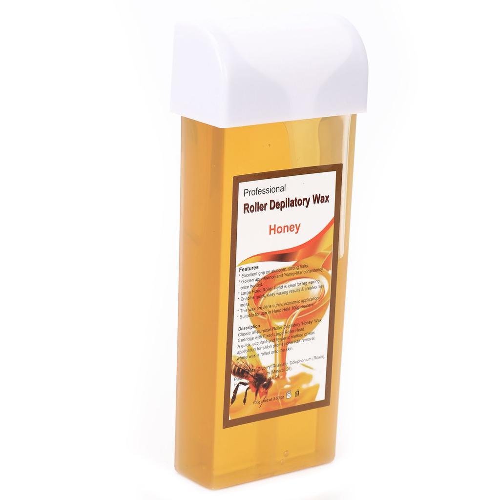 Wax Cartridge - Abs Material, 200 Grams, Honey Color | Gentle Application With Roll-on, Includes Pre-wax And After-wax Soothers