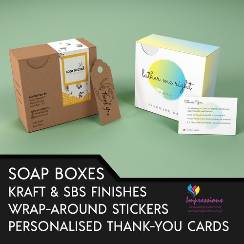 Soap Packaging Boxes - Durable Kraft Paper | Eco-friendly Customizable Lightweight Designs