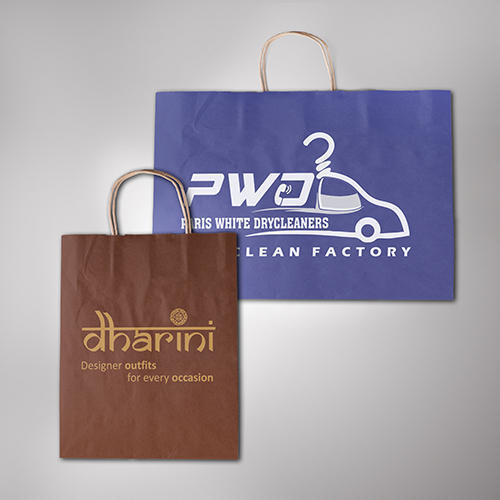 Brown Kraft Paper Carry Bags