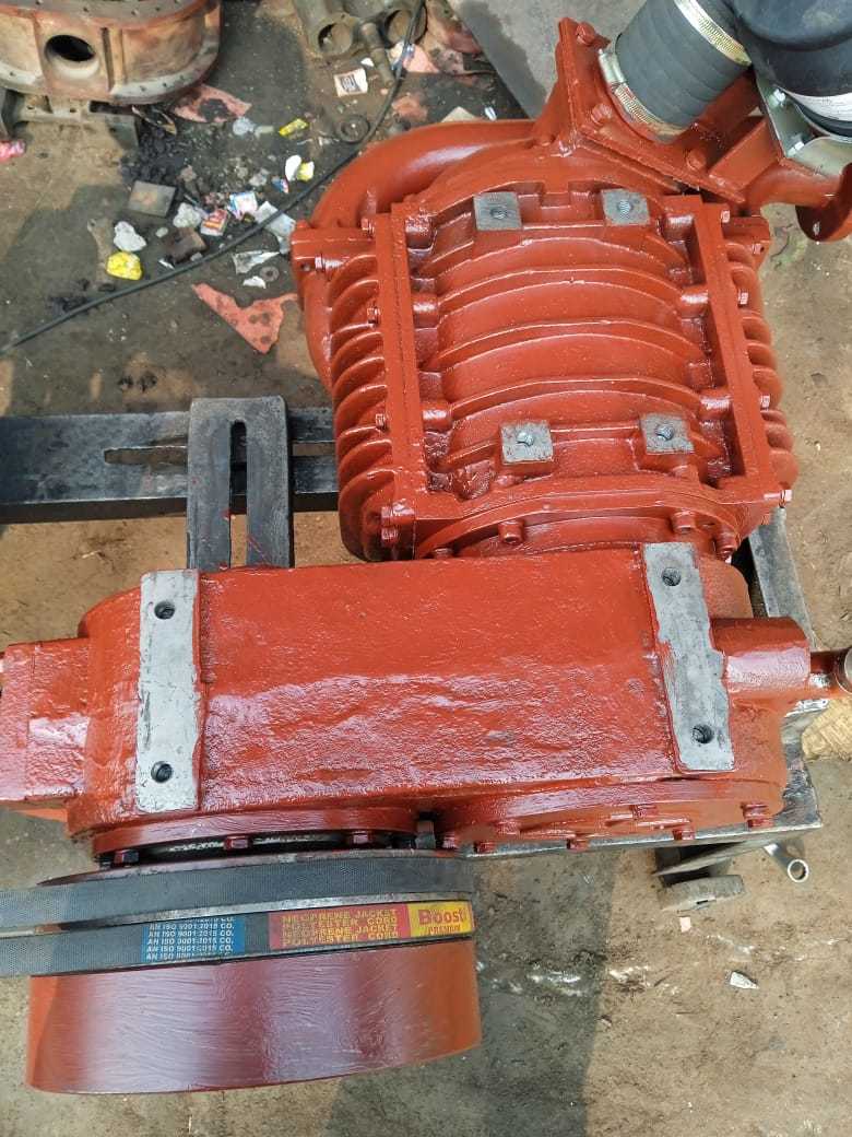 Air Cooled Compressor - 5 Hp 220 Volt 1.9 Kg/cm Pressure | New Cast Iron Construction 8.5 M/min Airflow