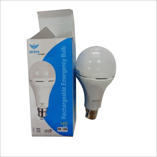 Ac Dc Inverter LED Bulb - PBP Material, Round Shape, Cool White Color, 6-10 Watt Power Output | Energy Efficient & Long-Lasting Illumination