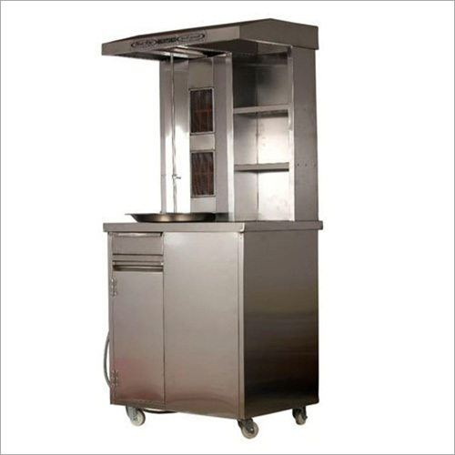 Shawarma Machine - Stainless Steel, 33'' Rectangular Stick, Portable With 4 Wheels | Automatic Control System, Compact Structure For Commercial Use
